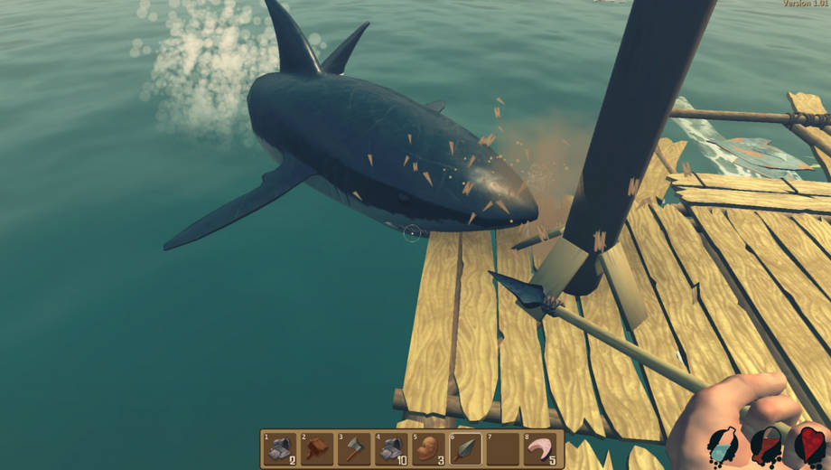 Raft Survival Game - Hai am Floß